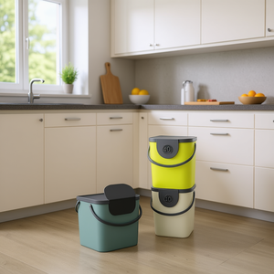 Rotho Albula Recycling <b>Bin</b> 6L 25L 40L Waste Separation Kitchen Use - Product Image 3