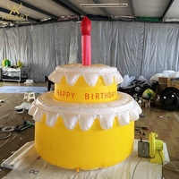 Nouveau gâteau de naissance gonflable de forme grands accessoires de fête d'anniversaire