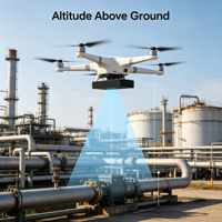Radar d'altitude UAV Yteq UHK1000 1000m avec capteur MmWave à montage embarqué, compatible PX4 Ardupilot, interfaces CAN/UART