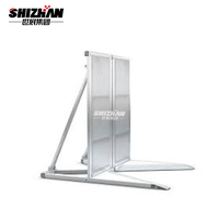 Barrières de foule pliables de scène Barrières de protection en aluminium Support de barrière de contrôle de foule de concert OEM