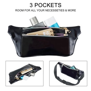 Rave Argent Irisé Hologramme Ceinture Bum Sac Neno Paillettes Holographique Sac Banane - Product Image 4