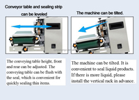Machine d'emballage semi-automatique manuelle pour bâtonnets glacés, scelleuse de sacs en plastique et de canettes pour l'emballage de sachets de glaces