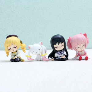 Venta al por mayor, 4 piezas/set, figuras de anime de PVC de Kaname Madoka, Homura <span class=keywords><strong>Akemi</strong></span>, Mami, Tomoe y Kyubey, modelo de juguete para máquina de grúas, adorno de escritorio, regalo - Product Image 6