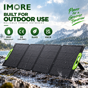 400W Travel <b>Solar</b> <b>Panel</b> 4 Fold Monocrystalline ETFE Design with MC4 for Hiking Camping and <b>Portable</b> Power Station Charging - Product Image 5