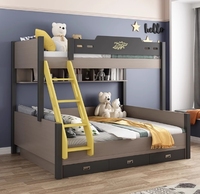 Nordic Modern Einfache Mutter-Kind Massivholz Kinder bett Multifunktion ale High-Low Doppeldecker Kleine Einheit Kombination für Kinder