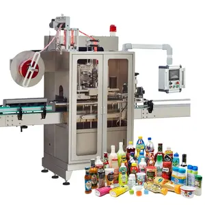 Round Bottles Square Bottles and Flat Bottles SRL-250 High-speed Automatic Sleeve Labeling Machine