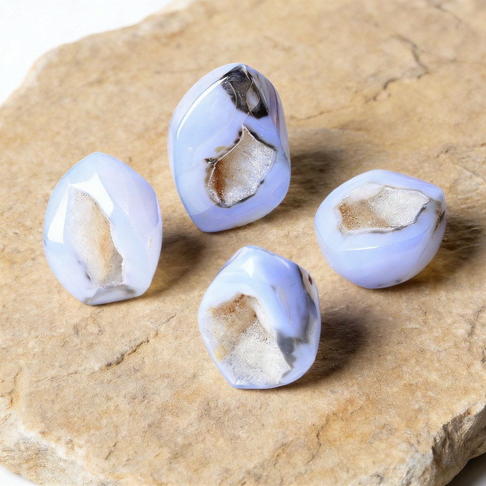 Additive Color Blue Agate Geode Torch