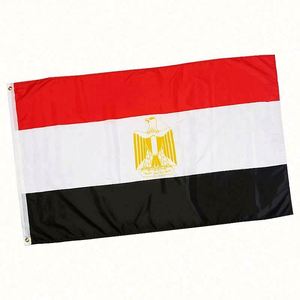 Wholesale Good Quality 3x5ft 90x150cm 100% Polyester Eco-Friendly Quick-Dry Anti-Wrinkle Outdoor Use Egypt <b>Flags</b> - Product Image 4