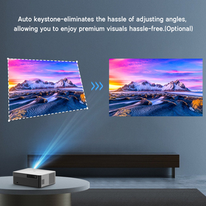 Rigal P6 số lượng lớn hiện đại video Home theatre chiếu tự động tập trung 4K Video 5 gam <span class=keywords><strong>wifi</strong></span> hỗ trợ LED chiếu thông minh cho điện thoại di động - Product Image 4