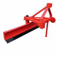 Lame de nivellement à 3 points pour tracteur, grattoir arrière, niveleuse de terrain 6 pieds avec bord de coupe réversible pour le nivellement des routes agricoles