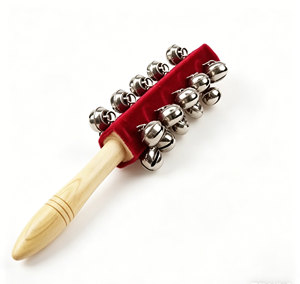 Instrumento de Percusión Orff al por Mayor, 21 Campanas, Sonajero de Madera con Campanas de Terciopelo Rojo para Niños - Product Image 2