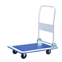 Divers chariot pliant promotionnel de chariot à outil de palette de quatre roues en plastique durable