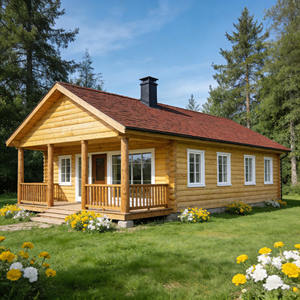 Casa de Madera Rústica, Casa Prefabricada, Cabaña de Madera, Edificios Prefabricados - Product Image 1