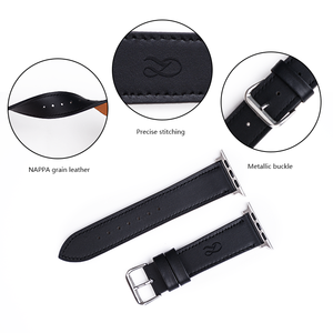 Correas de <span class=keywords><strong>reloj</strong></span> de cuero genuino DL, correa de <span class=keywords><strong>reloj</strong></span> de grano completo de estilo de diseñador NAPPA para <span class=keywords><strong>Apple</strong></span> <span class=keywords><strong>Watch</strong></span> 2 3 4 5 Series 44mm 42mm 40mm 38mm - Product Image 5