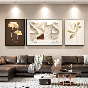 Affiches murales abstraites dorées de luxe nordique, impressions <span class=keywords><strong>sur</strong></span> toile d'art, images tendance pour la décoration de salon d'appartement moderne - Product Image 1