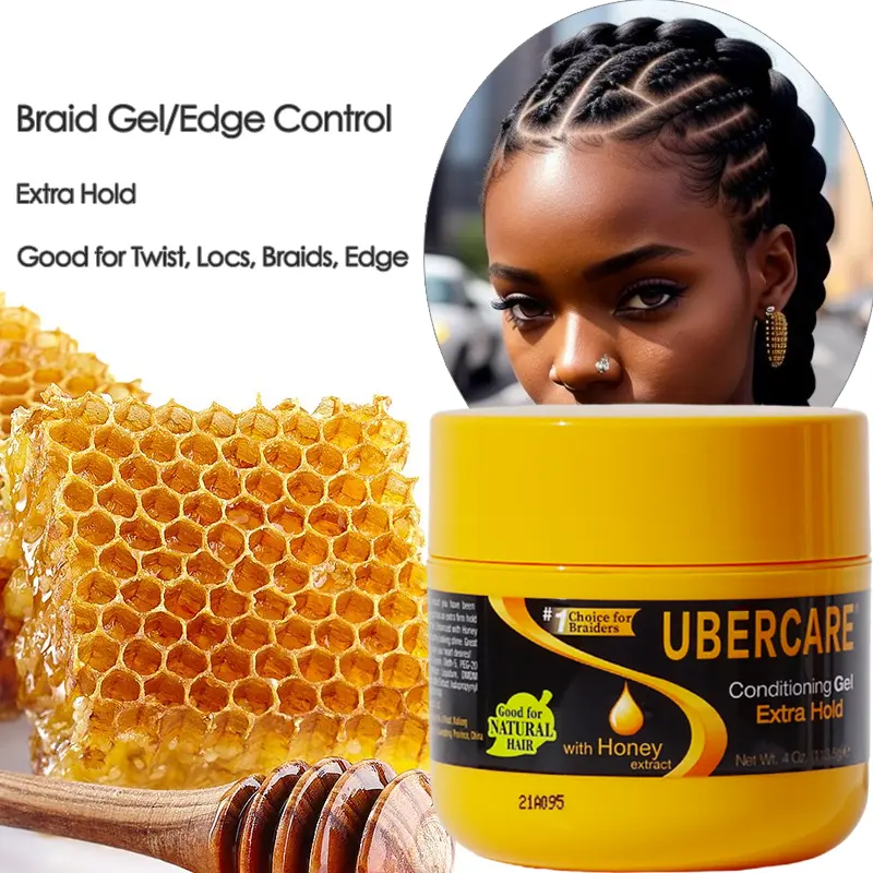 Factory Products 4c Edge Control Shine Jam Hair Gel For Braid Loc Gel Hair Wax