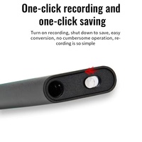 Enregistreur vocal numérique portable de haute qualité Q2, format WAV, alliage de zinc durable, USB, temps d'enregistrement de 500 minutes, capacité de 4 Go à 64 Go, noir
