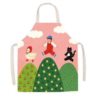 Delantal de algodón de alta calidad HOSHOM con el último diseño y logotipo personalizado 2025 por delantal de cocina de fabricación líder - Product Image 1