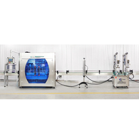 12 buses ligne de production automatique de shampooing vaisselle détergent à lessive bouteille de savon liquide remplissage et scellage machine de capsulage