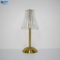 Lampe de table LED sans fil à intensité variable par batterie, classique, moderne, élégante, pour bar, salle à manger, restaurant de luxe, événement, décoration de mariage