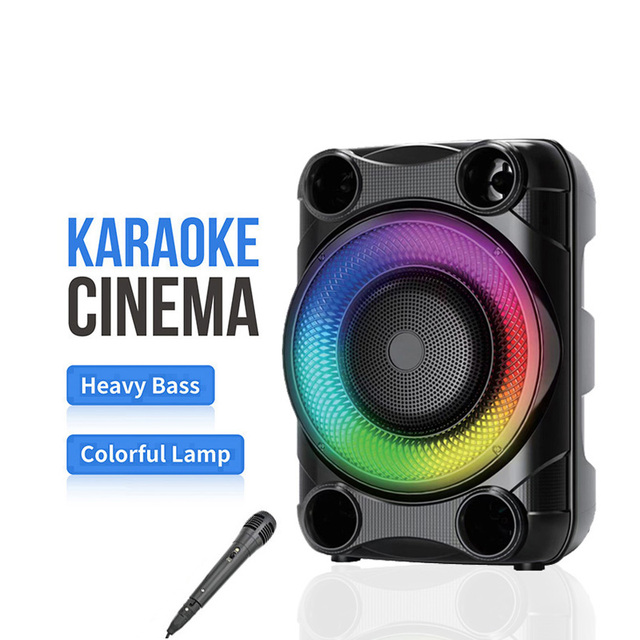 ZQS8148 Active Led RGB Wireless Super Bass Stage Party DJ Woofer Karaoke Bt Amplifier Subwoofer Multimedia Speaker