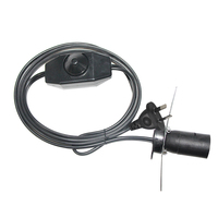 Prise AU vers E14 E26 E27 support de lampe avec variateur ou interrupteur 303 câble convertisseur de douille pour ampoule LED et lampe de table