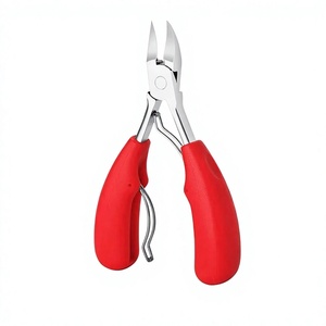 Coupe-ongles en acier inoxydable MORGANS INDUSTRIES, poignées rouges, ouverture large, lame tranchante, design professionnel durable, pour adultes - Product Image 1