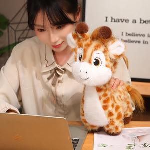 Peluche Giraffa Simpatico Cartone Animato Simulazione <span class=keywords><strong>Zoo</strong></span> Safari Cuscino Bambola per Bambini, Giocattolo di Peluche per Macchina Artiglio, Vendita Calda 2026 - Product Image 2