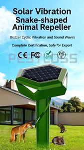 Ibn Zonne-Energie Ultrasone Mol Afstotende Sonische Trillingen Inzet Dubbele Flitsindicator Gopher Vole Slang Knaagdier Controle Tuin 24 Uur Per Dag - Product Image 2
