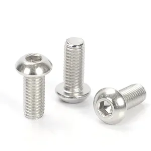 M2 M3 M4 M5 M6 M8 M10 M12 stainless steel 304 round head screws mushroom hexagon socket button head machine screw