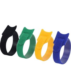 Cintas de Velcro Multicolor con Forma de Cabeza de Gato para Cables, Cintas de Nylon Personalizadas en Forma de T para Cables de Datos - Product Image 2