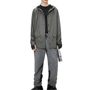 Chaqueta Impermeable Ligera de Lona para Hombre, Transpirable, con Cierre, Cuello Alto, Estilo Urbano, Profesional, para Actividades al Aire Libre - Product Image 4