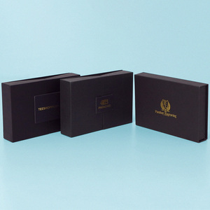 Scatola per Biglietti <span class=keywords><strong>VIP</strong></span> Personalizzata a Prezzo Conveniente, Confezione Regalo per Biglietti da Visita con Coperchio Magnetico Nero - Product Image 3