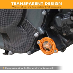 NICECNC Couvercle de filtre à huile moteur transparent pour KTM <span class=keywords><strong>DUKE</strong></span> <span class=keywords><strong>125</strong></span>/200/250/390 2016-2022 <span class=keywords><strong>2023</strong></span> - Product Image 2