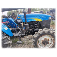 İkinci el new holland 4x4 traktör 50hp 70hp SNH704 kullanılan çiftlik çim kesici traktör tarım için şangay SNH modeli traktör