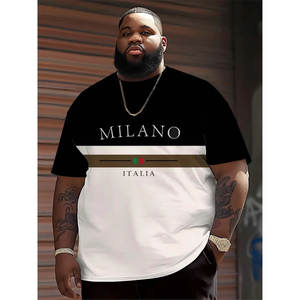 Plus Size <strong>Men's</strong> Trendy <strong>Tops</strong> 100% Polyester Knitted T-Shirts Yellow <strong>Green</strong> Animal Pattern Vibrant Color Minimum Order 2PCS - Product Image 4