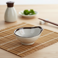 Petit bol à sauce en mélamine de couleur grise, 4.8 pouces, style chinois, bon marché, prix en gros