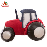 Camion de pompier/ambulance/voiture de course/hélicoptère/autobus scolaire/réservoir/avion/camion à benne basculante peluche en peluche