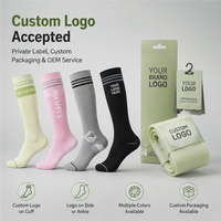Chaussettes de compression pour femmes, chaussettes de sport pour la course à pied, logo personnalisé, fabricant OEM ODM, marque privée