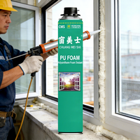 CHUANG MEI SHI A33 750ml Espuma de Poliuretano Aislante Acústico y de Alta Temperatura Fabricada en China