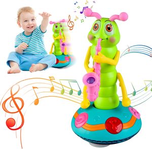 Giocattolo Musicale a Forma di Bruco Danzante in Plastica con 5 Canzoni, Luci Lampeggianti, Evitamento Ostacoli, Gioco Interattivo <span class=keywords><strong>per</strong></span> Bambini dai 3 Anni in Su - Product Image 4