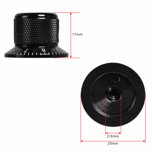 Tùy Chỉnh DIY Dấu Hiệu Dấu Hiệu 6Mm Trục Kim Loại Potentiometer Guitar <span class=keywords><strong>Knob</strong></span> Set Vít Quay Có Dây Cụ Các Bộ Phận Phụ Kiện - Product Image 2