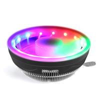 Refroidisseur de CPU ARGB avec dissipateur thermique en aluminium LGA 1150 1155 1156 1366 2011 X79 X99 AM2 AM3 AM4 AM5 PWM 120mm Rond RGB Ventilateur de refroidissement