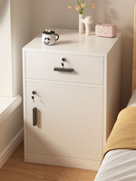 Armoire de rangement de chevet minimaliste moderne avec serrure multifonctionnelle et bureau intégré au pied de lit