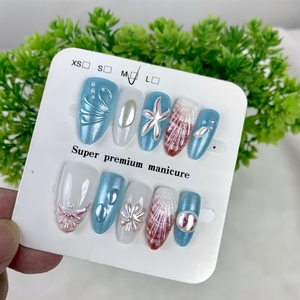 <span class=keywords><strong>Faux</strong></span> <span class=keywords><strong>ongles</strong></span> de luxe en forme d'amande semi-artisanaux, style occidental viral, boîte mystère, <span class=keywords><strong>ongles</strong></span> à presser, approvisionnement en gros pour les détaillants en direct - Product Image 3