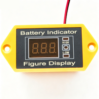 Indicador de Voltaje Digital DC TQZN-12 / TQZN-24 12V/24V, Monitor de Voltaje de Batería con Alarma de Bajo Voltaje Ajustable, Montaje en Panel