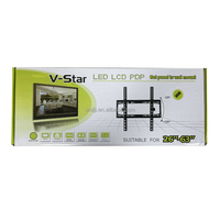 Soportes de Pared Universales Inclinables de Acero para TV para Monitores LCD de 26-63 Pulgadas, Capacidad de 45 kg, Distancia de Pared de 50 mm