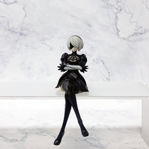 Dessin animé Anime couleur boîte assis modèle ornements <span class=keywords><strong>YoRHa</strong></span> No.9s NieR Automata figurines d'action - Product Image 2