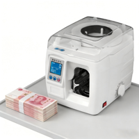 Machine automatique de cerclage de billets de banque de bureau, machine électrique de regroupement de devises 110V/220V, outil d'emballage de monnaie