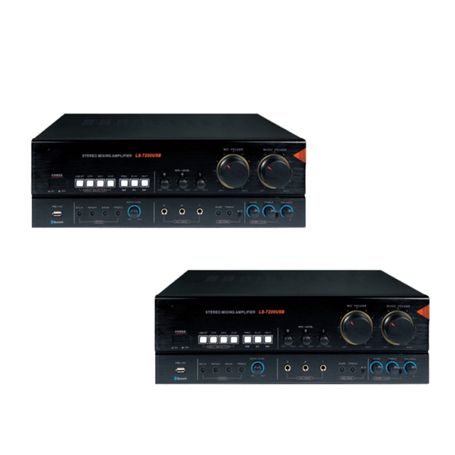 Professional Home Bluetooth Amplifier with Lossless Decoding and Receiving, High-power Stage Audio, Karaoke Power Amplifier